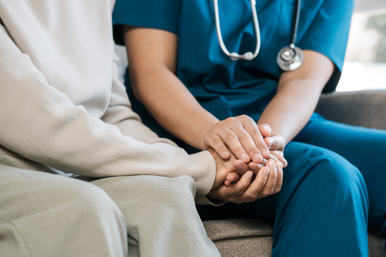 Image of Doc and Patient Hands 