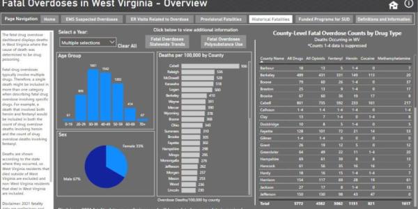 data dashboard screenshot